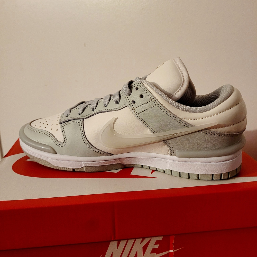 Nike Gray and White Sneakers